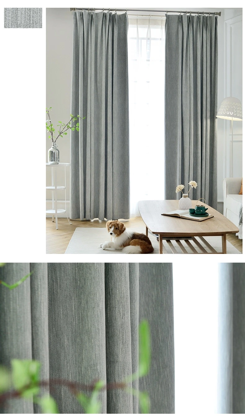 Low Price 100% Curtain Sofa Blackout Decorative Modern Window Curtains Polyester Fabric