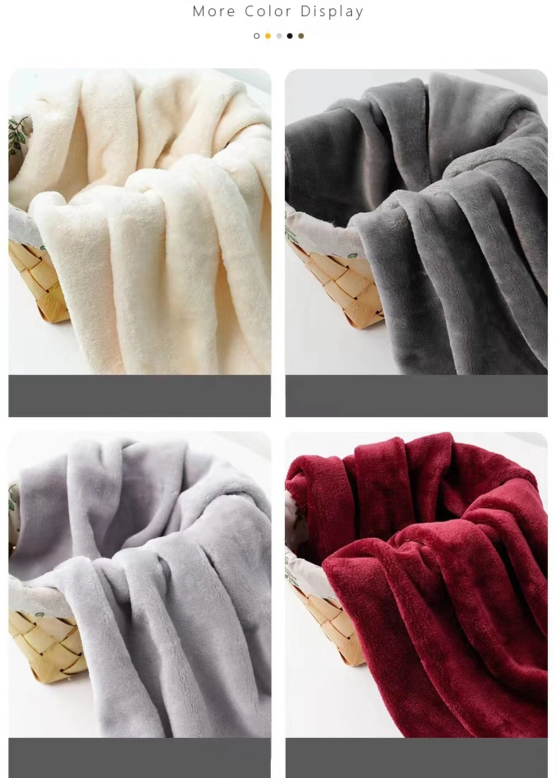 Double Side Brushed Polyester Flannel Coral Polar Fleece Velvet Knitting Knitted Blanket Bed Sheet Pajamas Sofa Curtain Home Textile Upholstery Garment Fabric