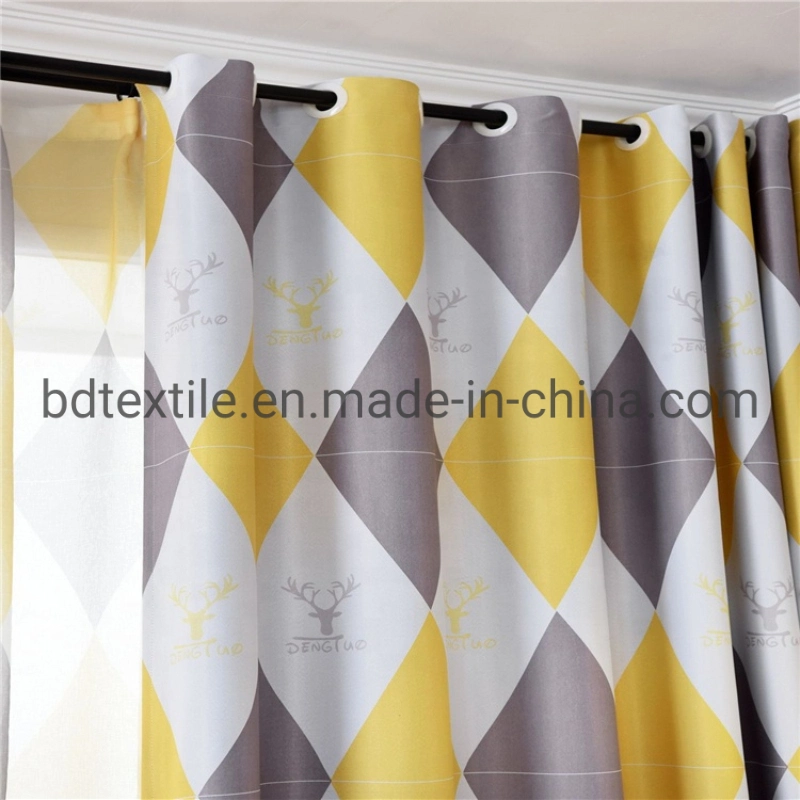 100% Polyester Solid Plain Blackout Curtains Fabric