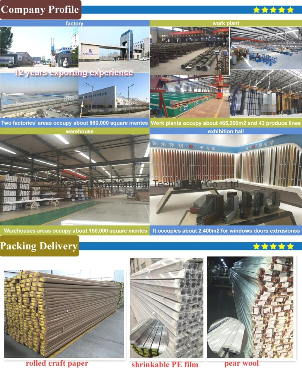 Perfil De Extrusi&oacute; N De Aluminio PARA Ventanas Y Puertas PARA EL Mercado De Chile