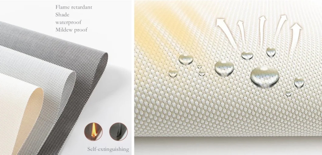 Waterproof Heat Insulation Semi-Shading Manual Shroud Roller Blinds Source Factory Professional Customization