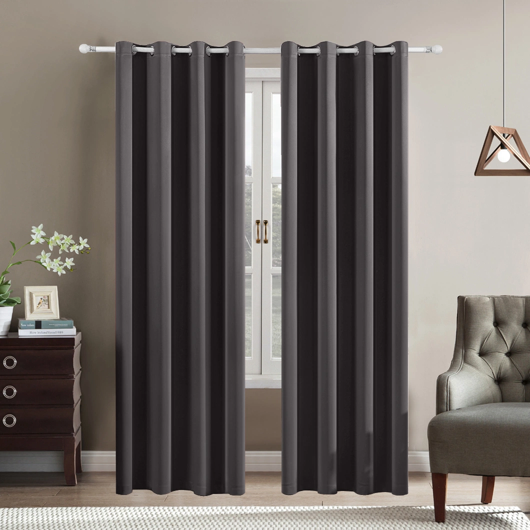 European Style Factory Direct Decoracion Modern High Shading 90 Inch Dark Curtain Cortinas