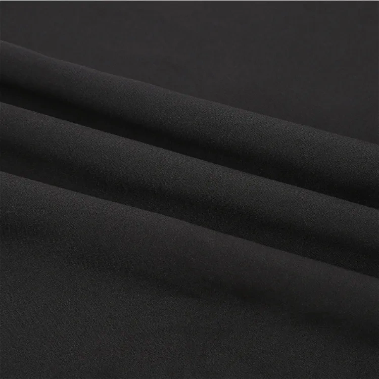 75D 4 Way Stretch Polyester Fabric High Quality Polyester Spandex Fabric Woven Plain Dyed Swimsuit Fabric