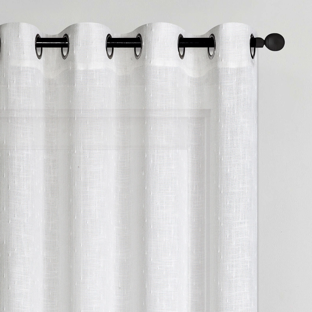 Modern Style Luxury Curtain 80%Polyester and 20%Linen Luxury Blackout Curtain Window