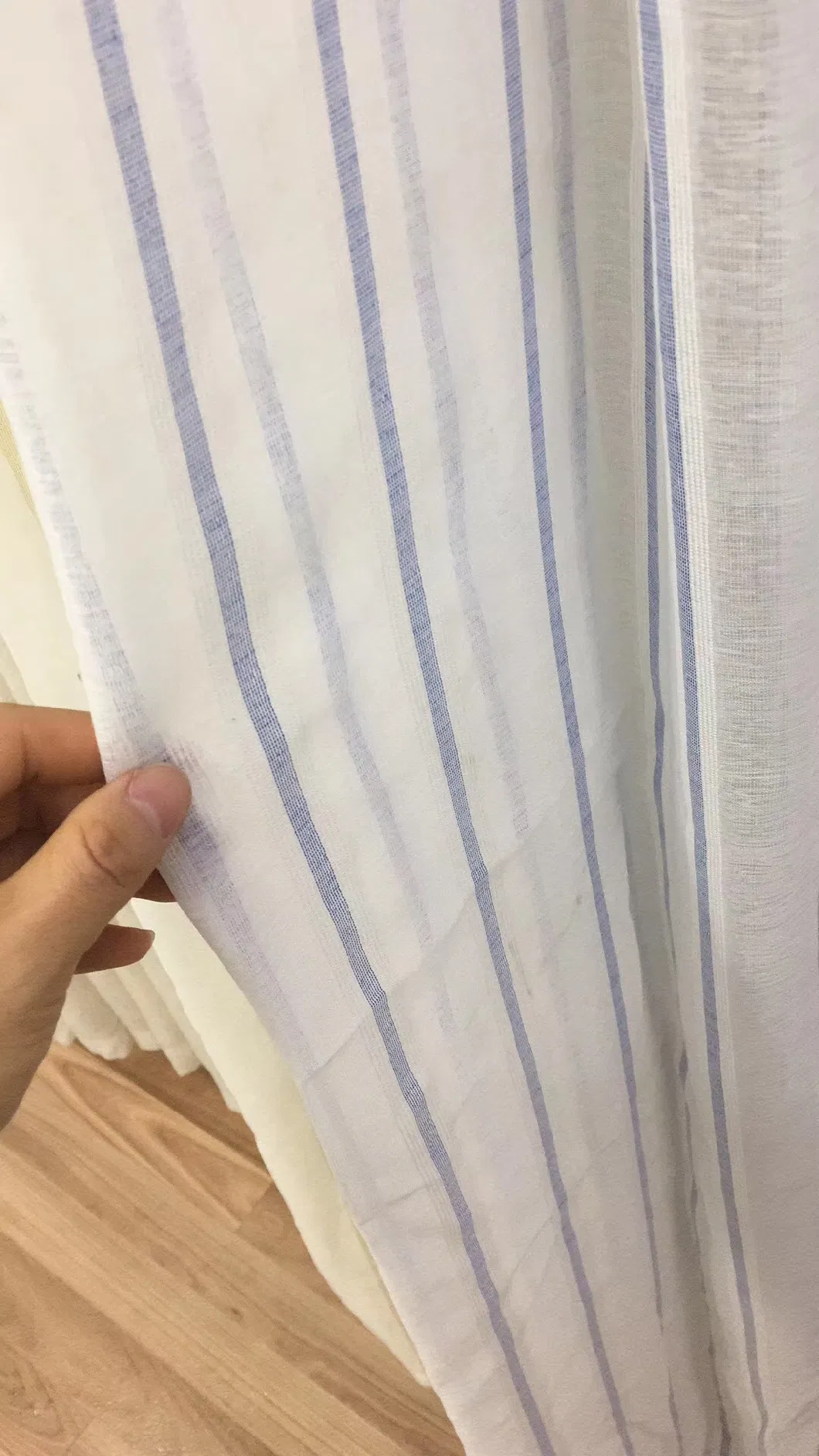 100%Polyester Plain Design Sheer Curtain Fabric