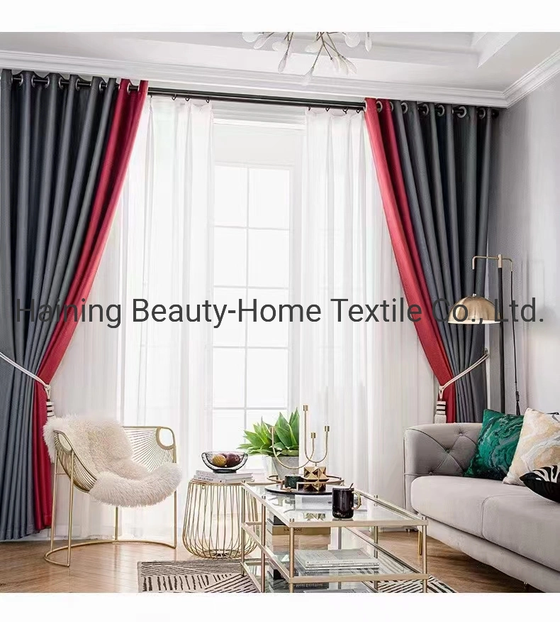 2023 New Fabric Products 100% Blackout Wholesale Curtain Fabric Jacqurard Polyester Curtains Tape Factory China