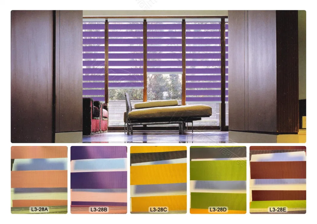 Customized Size Zebra Blinds Roller Curtain Double Roller Blinds
