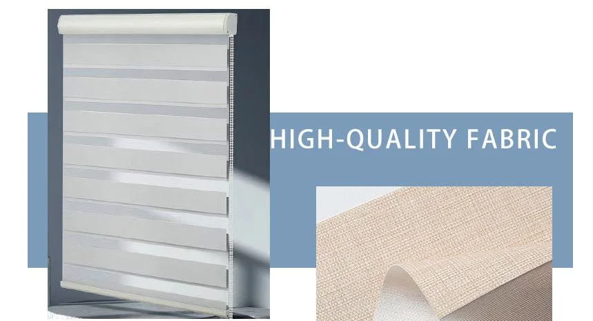 Factory 100% Polyester Blackout Zebra Roller Blinds