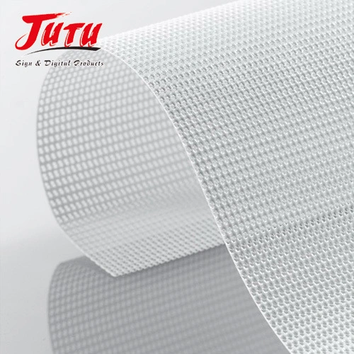 Jutu Moisture Proof Frontlit Flex Flex Banner Coated Polyester Fabric Mesh Manufacture 50m/Roll