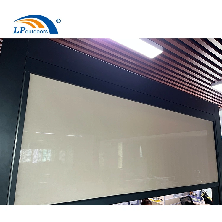 Motorized Airy Roller Blind Zipper Screen for Ventilation and Sun Protection