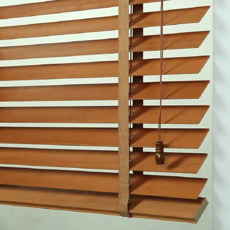 Brushed Color Faux Wooden Venetian Blinds Interior Window Blinds