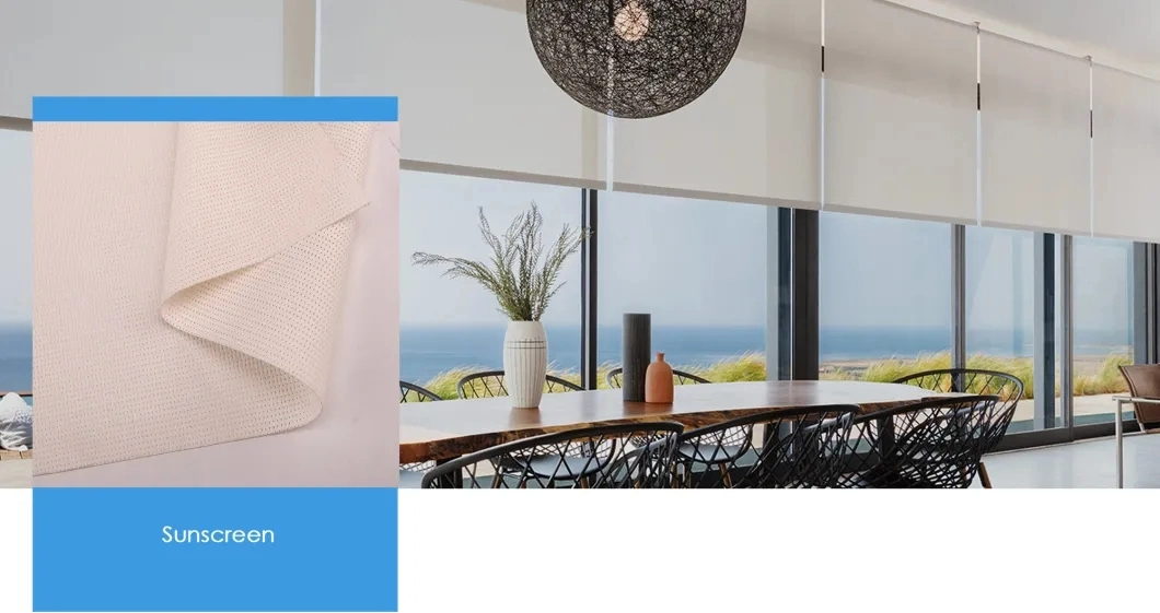 Sunscreen Mesh Curtain Roller Blinds