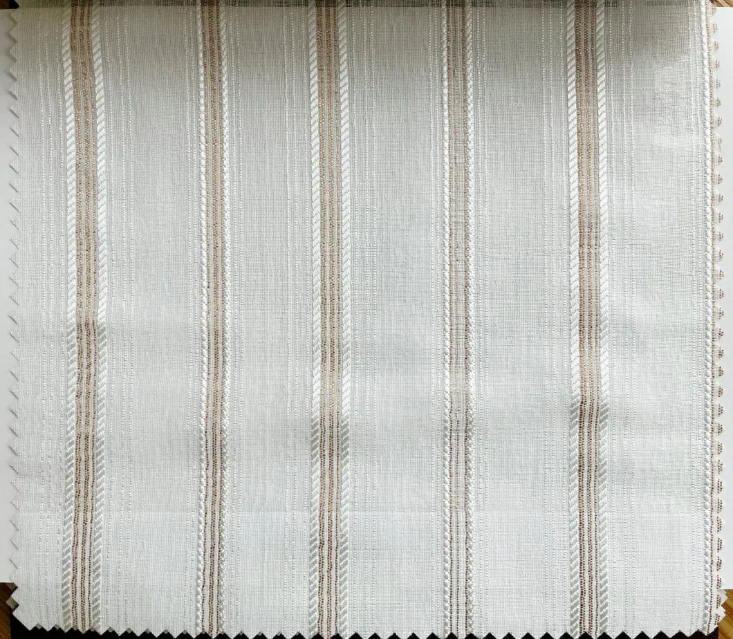 Special Yarn Made 100% Polyester Yarn Sheer Curtain Fabric