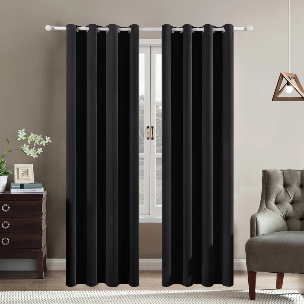 European Style Factory Direct Decoracion Modern High Shading 90 Inch Dark Curtain Cortinas