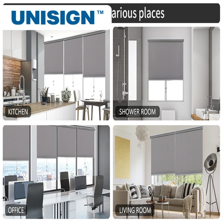 Unisign Blackout Polyester Roller Blinds Fabric Window Curtain Fabric for Home Using