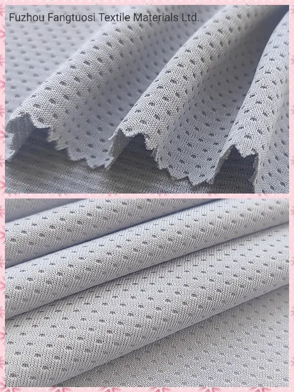100% Polyester Material Sport Interlock Knitting Mesh Fabric for Football Wear