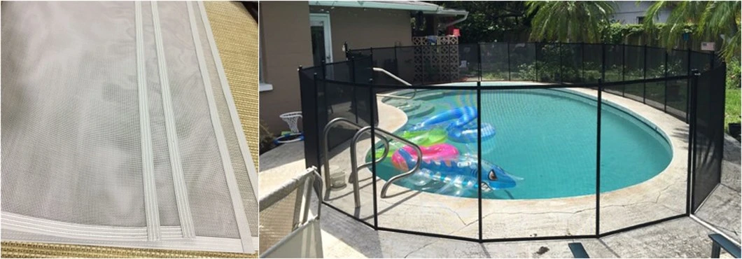 1*1 Weave 70%PVC 30% Polyester Pool Fence Mesh Fabric
