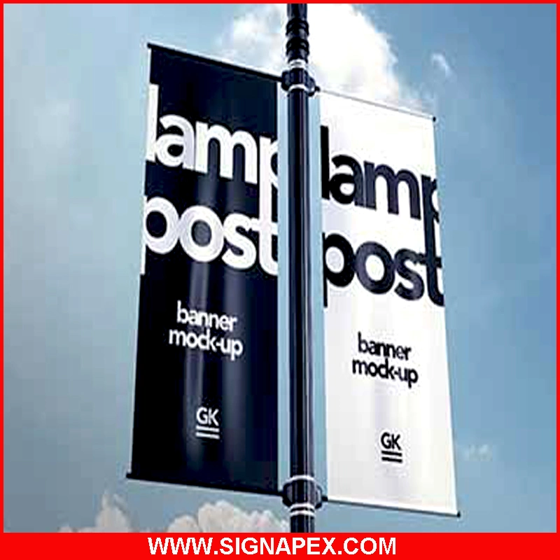 440GSM Glossy Polyester Fabric Blackout Flex Banner (Black Back) Outdoor Poster Materials