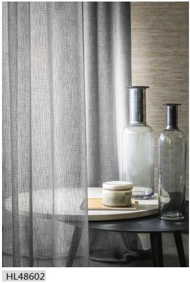 Modern Design Polyester Living Room Bedroom Upholstery Sheer Curtain Fabric