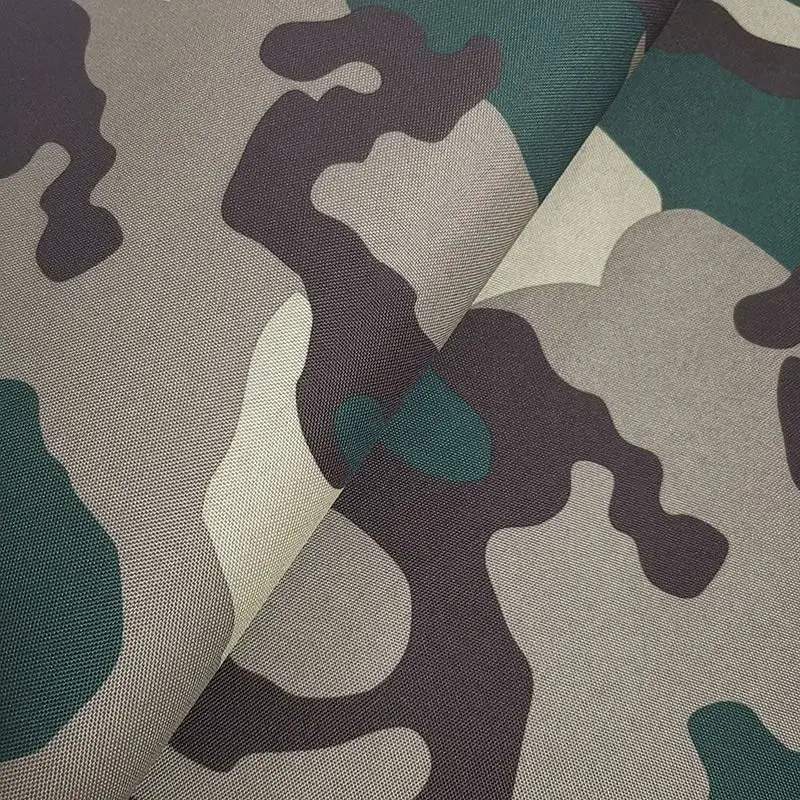 600d Polyester Camouflage Printed Oxford Backpack Fabric with PVC Backing for Sweatshirt, Dress, Garment, Home Textile (100% polyester)