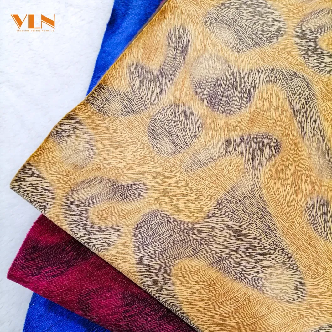 Ready to Sale Best Sale High Quality Upholstery Polyester Holland Velvet Dyeing with Printing Furniture Sofa Curtain Fabric