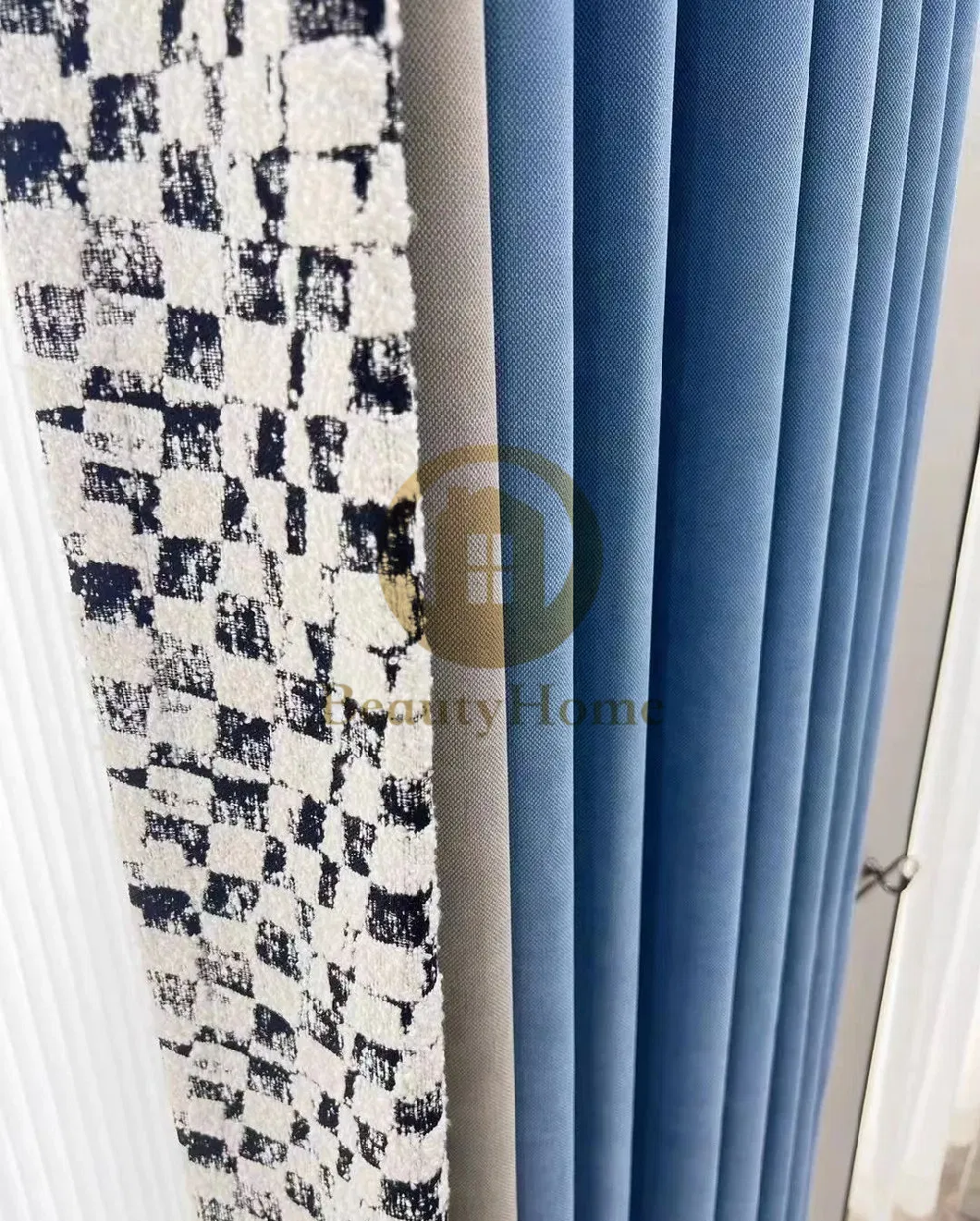 2023 New Soft Chenille Fabric Full Shading Modern Nordic Instagram Style Tictok Livingroom Bedroom Curtain Panels Manufacture