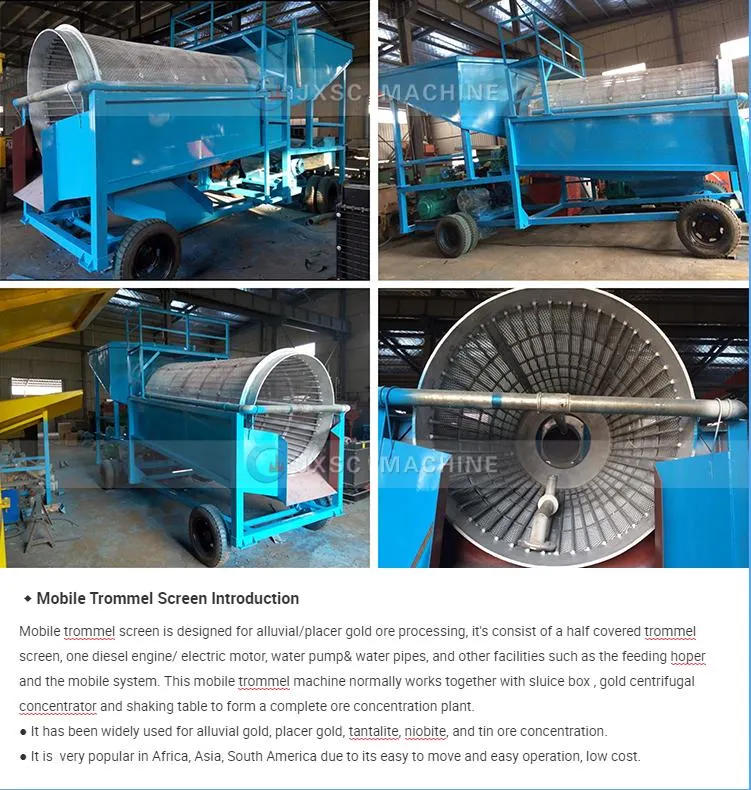 Trommel Screen, Trommel Drum Screen, Trommel Scrubber, Rotary Screen, Screen Washer, Gold Washer, Drum Screen, Roller Screen for Sale