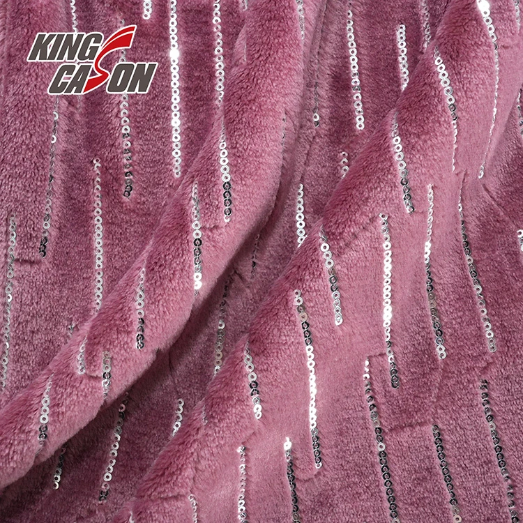 Kingcason Brush Polyester Knitting Knitted Knit Flannel Coral Polar Fleece Blanket Bed Sheet Pajamas Sofa Curtain Home Textile Upholstery Garment Fabric