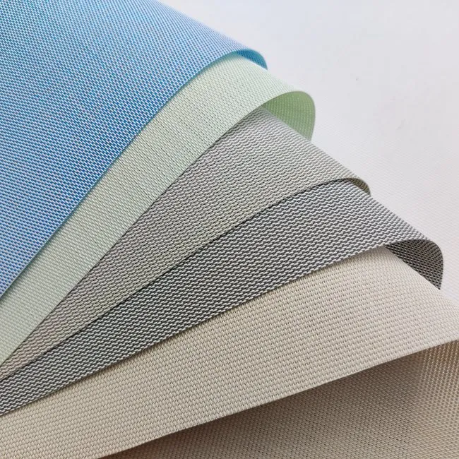 PVC+Fiberglass 100% Polyester Sunscreen Blinds Fabrics