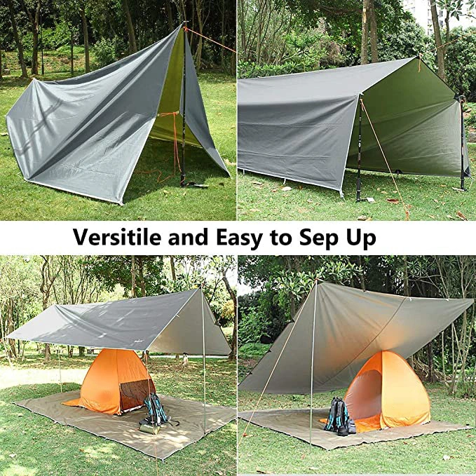 Woqi Rain Proof Flying Camping Tarp UV Proof Lightweight Waterproof Shade Cloth