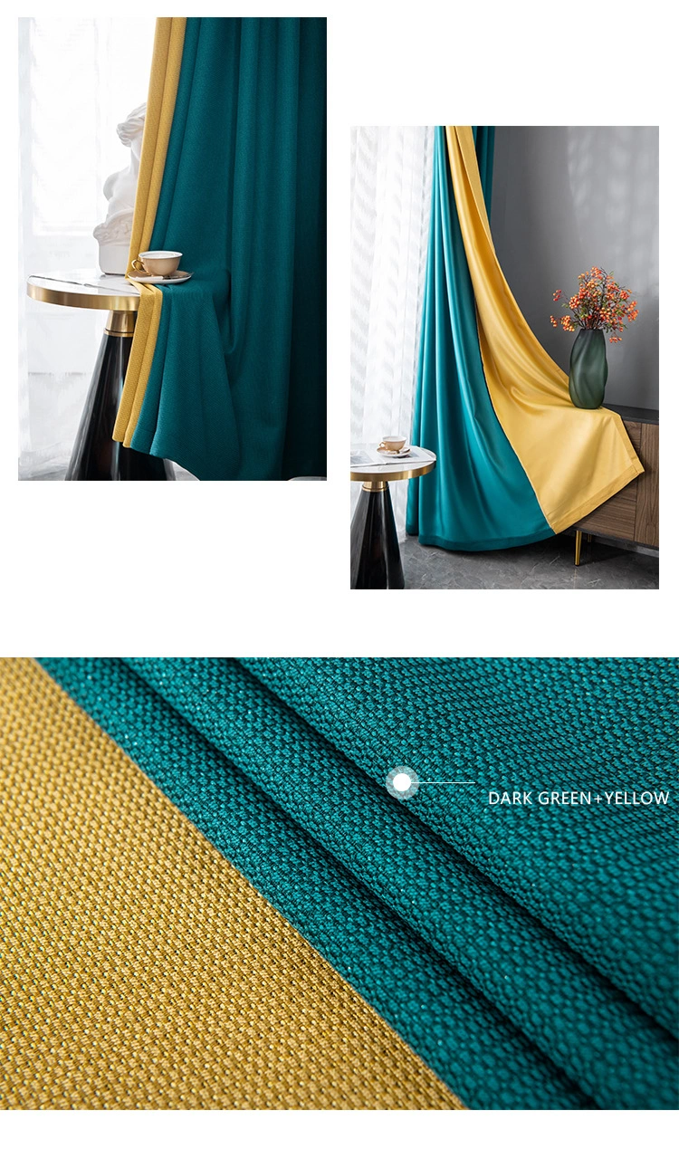 New Cotton Linen Shading Curtain Cloth Japanese Simple Sun Protection and Heat Insulation Curtain