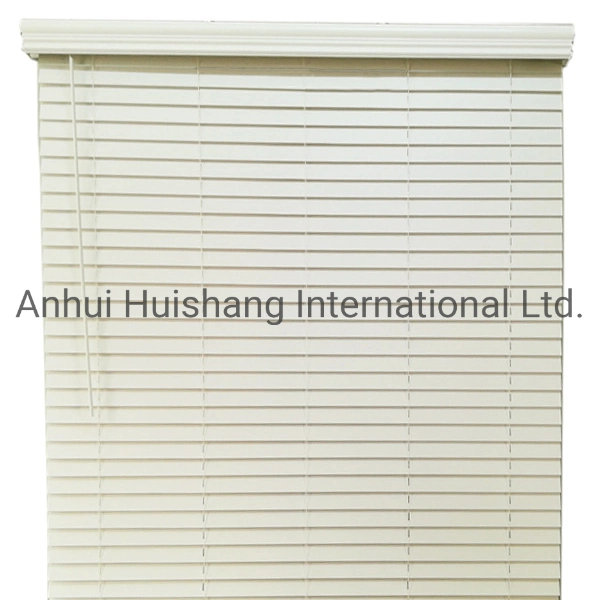 PVC Faux Wood Mini Venetian Blind as Window Curtains