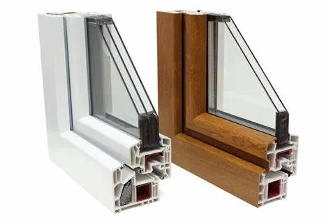 American Style UPVC Single Hung Sliding Window Building Material Blinds for Windows Building Construction PVC Door UPVC Casement Window White UPVC Windows