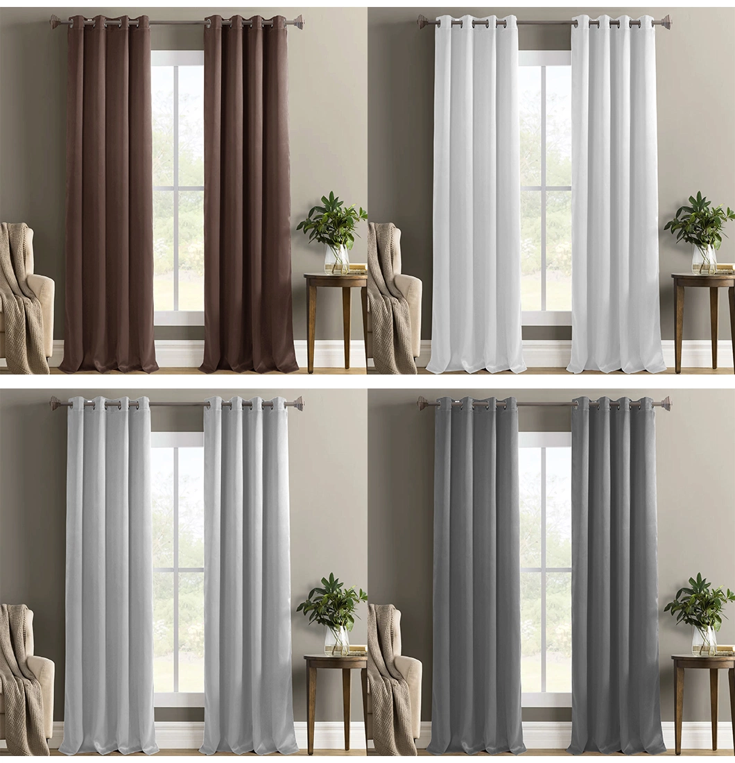 Factory Direct Sale High Quality Modern Stylish Solid Luxury Window Curtains for Bedroom