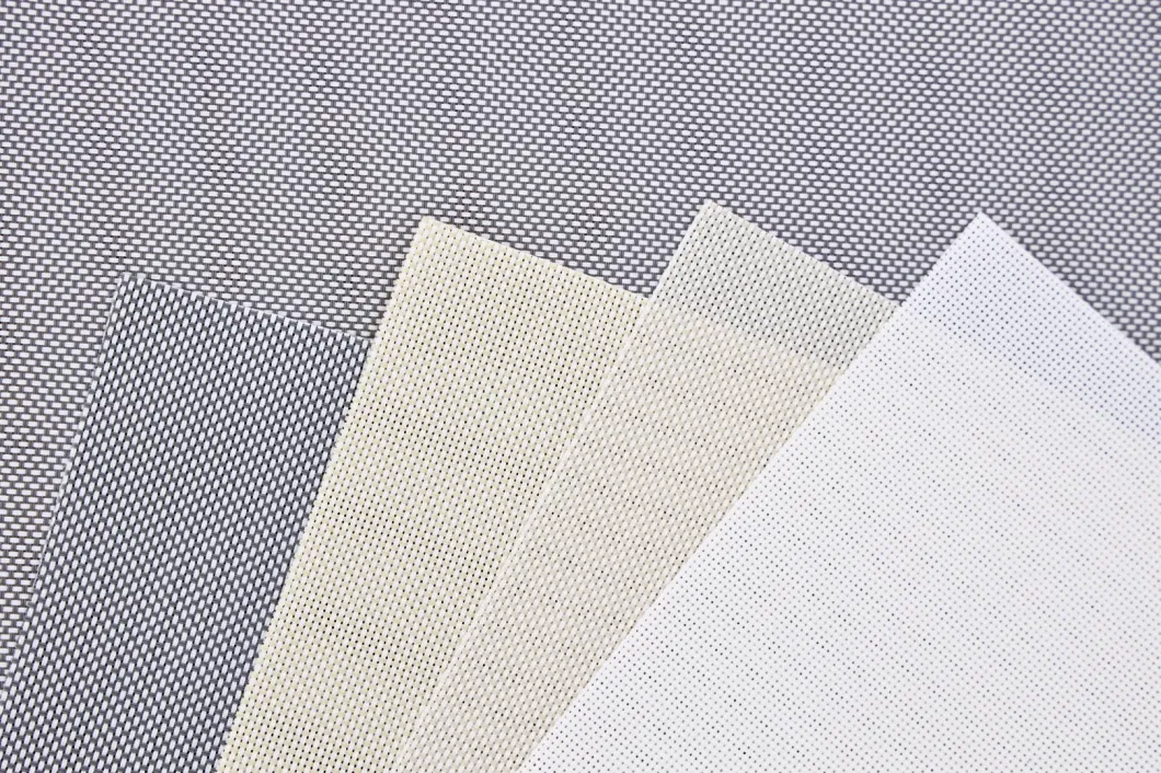 Wholesale Hotel Home Offic Restaurant Hospital Apartment PVC Polyester Sunscreen Roller Blind Fabric