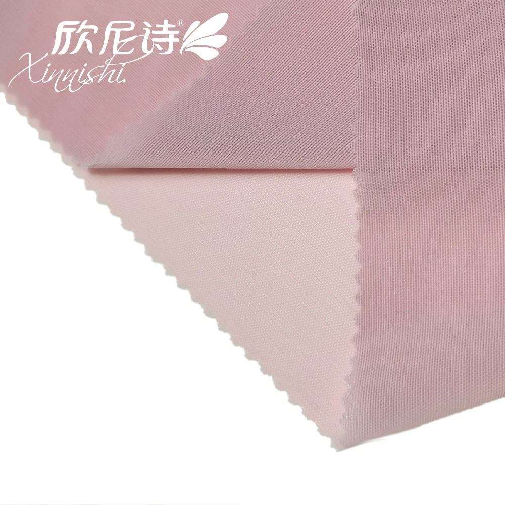 4 Way Stretch 93% Polyester 7% Spandex Knitted Lingerie Mesh Fabric