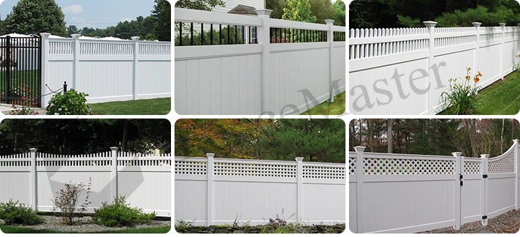 Vinyl Fences, PVC Semi Privacy Fences, Plastic Semi Privacy Fences Garden Pool House Outdoor PVC Lattice Fence Panel