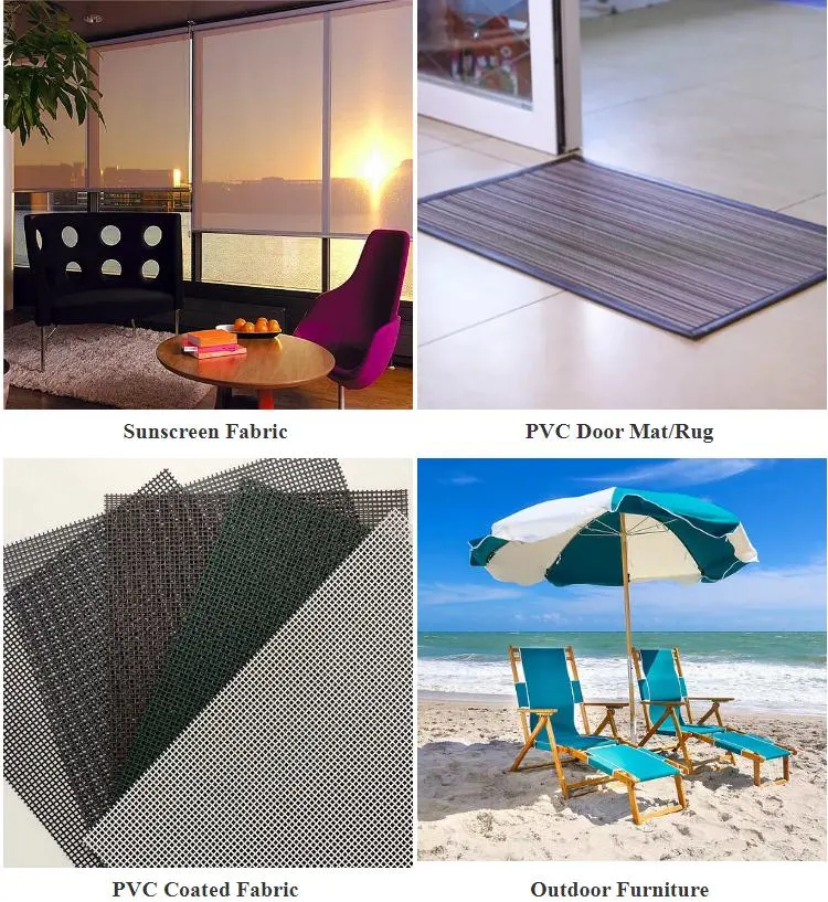 UV Resistant 70%PVC 30%Polyester 500d 550d 800d 1000d PVC Coated Textilene Yarn