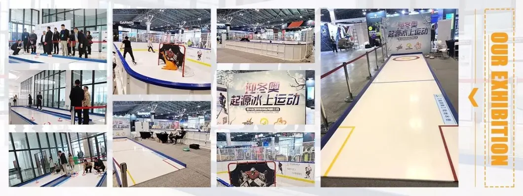 Hot Sale UHMWPE Material Super Glide Ice Skating Rink Synthetic Ice Panel Manufacturer