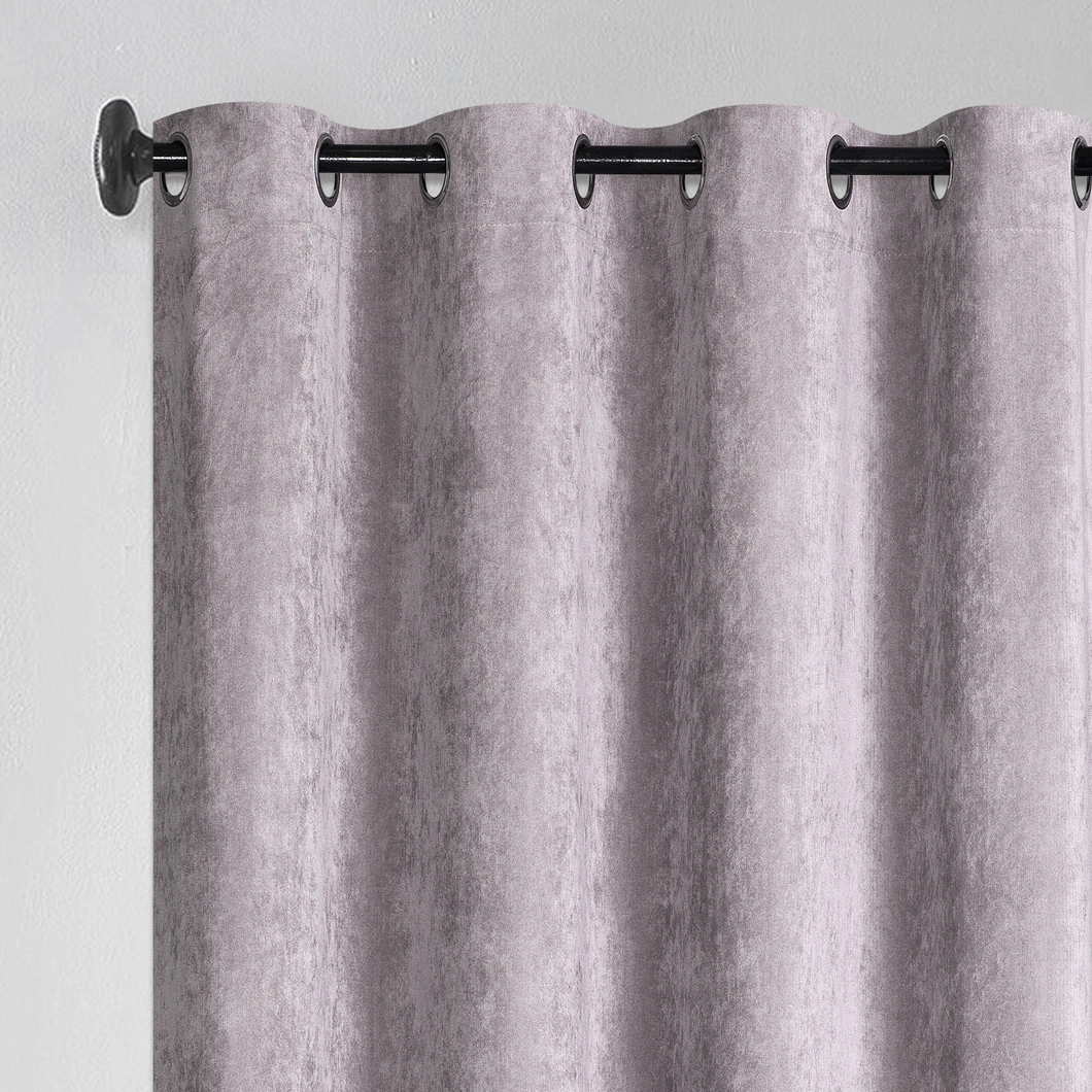 New Polyester Luxury Curtain Plain Velvet Blackout Window Curtain Hotel Living Room Curtains Cortians