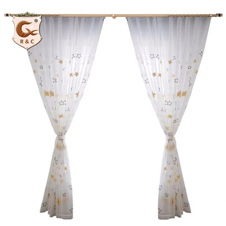 Factory Supply Latest Soft Polyester Material Sheer Tulle Curtain Fabric
