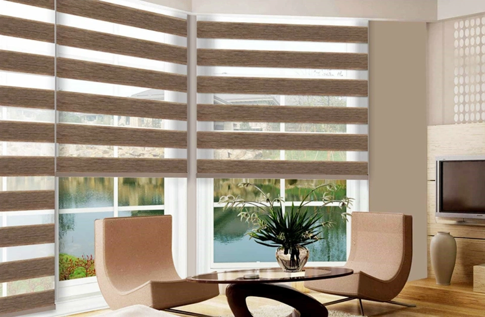 Smart Blind Zebra Curtain Motorized Blackout Roller Window Blindsindoor Window Day Night Zebra Roller Blinds Curtainzebra Shade Blinds Curtains