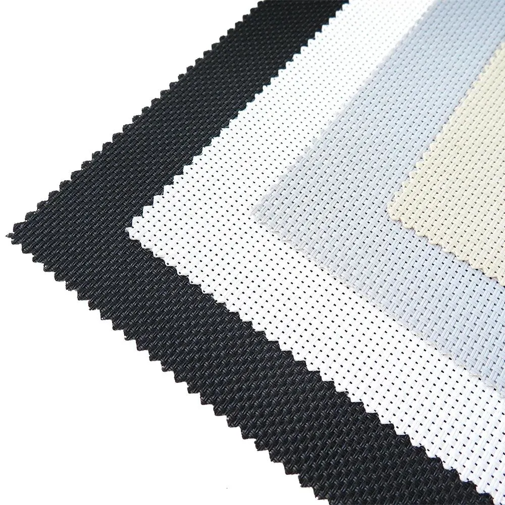 30% Polyester 70% PVC Roller Shades Blackout Sunscreen Roller Blind Fabric