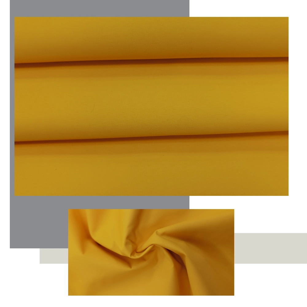 Breathable Waterproof 100% Polyester 230t Pongee Fabric with PVC Coating for Lining Fabric, Raincoat