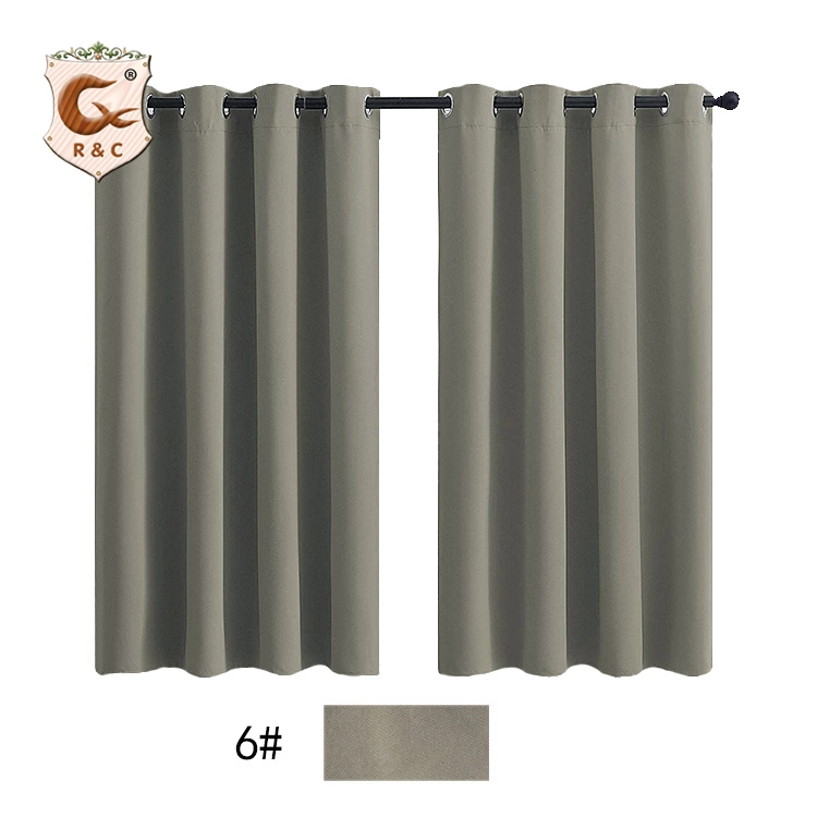 Factory Supply Custom 100% Polyester Hotel European Black out Blackout Curtain for Living Room