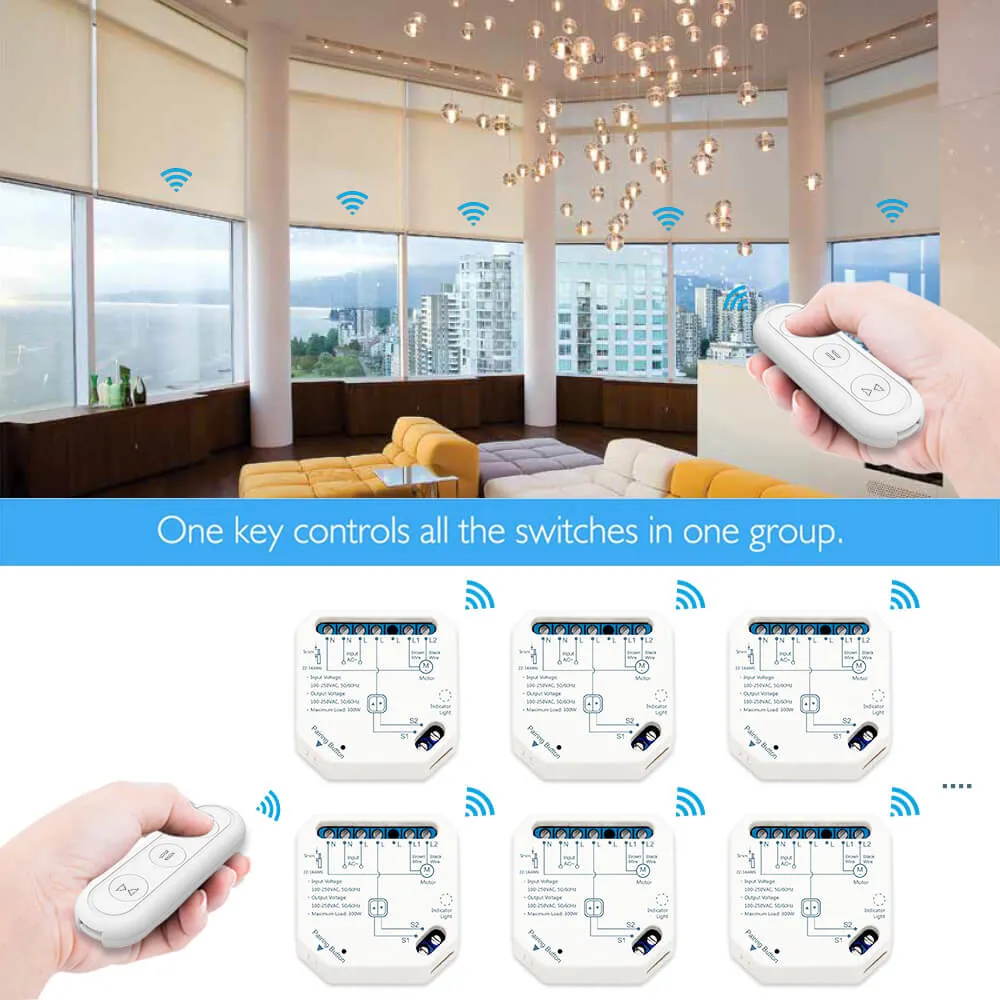 China Custom Modern UV Resistant Blackout WiFi Control Shade, Smart Window Blind