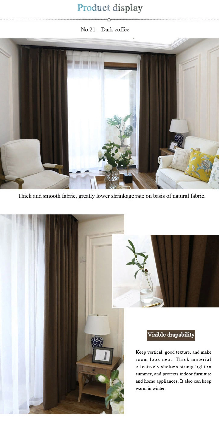 New Product Wholesale Polyester Fabric Blackout Curtain Window Blind for School