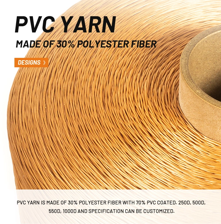 Znz PVC Yarn Polyester Fiber Inside with 70% PVC Coating for Outdoor Furniture Yarn