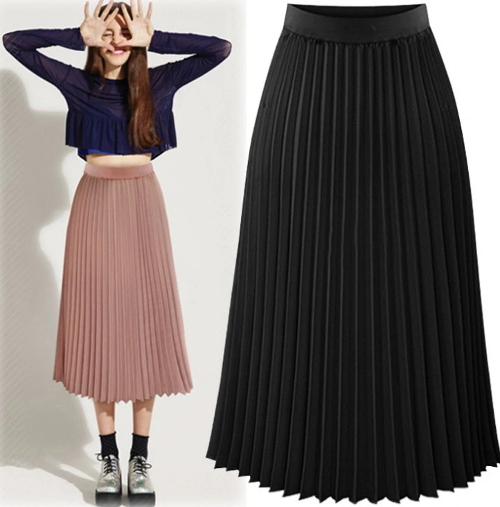 Pleated Dress Fabric Printing Crepe Chiffon Polyester Fabric for Decorative Skirts