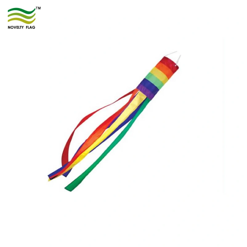 OEM Advertising Polyester Fabric Rainbow Windsocks